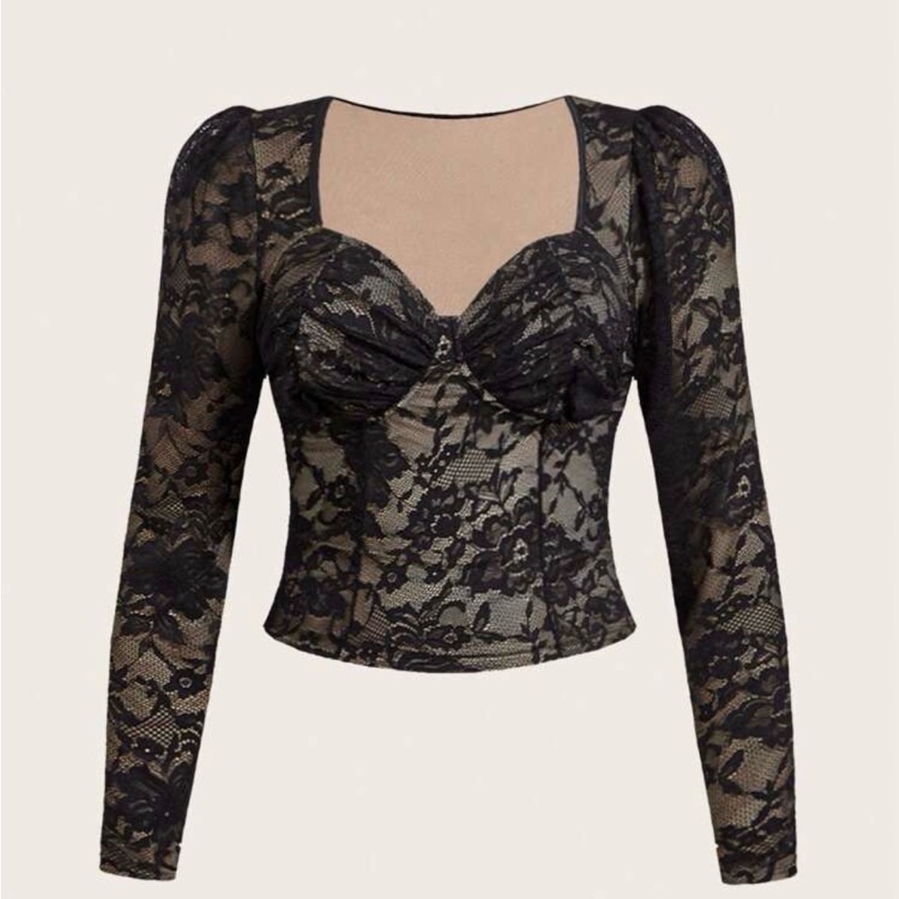 Black Lace Top